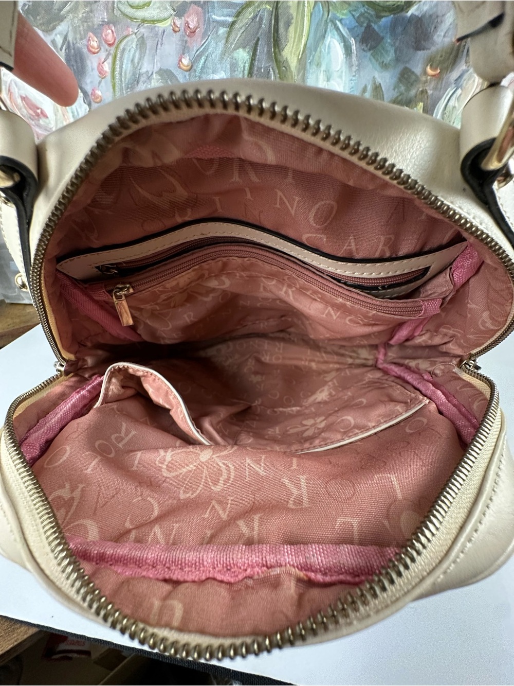 Carlo Rino Classic Collection Quilted Backpack 🤍 - Picture 13 of 15
